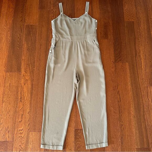 Rag & Bone Tia Tank Jumpsuit in Light Olive size 10 - Picture 10 of 13